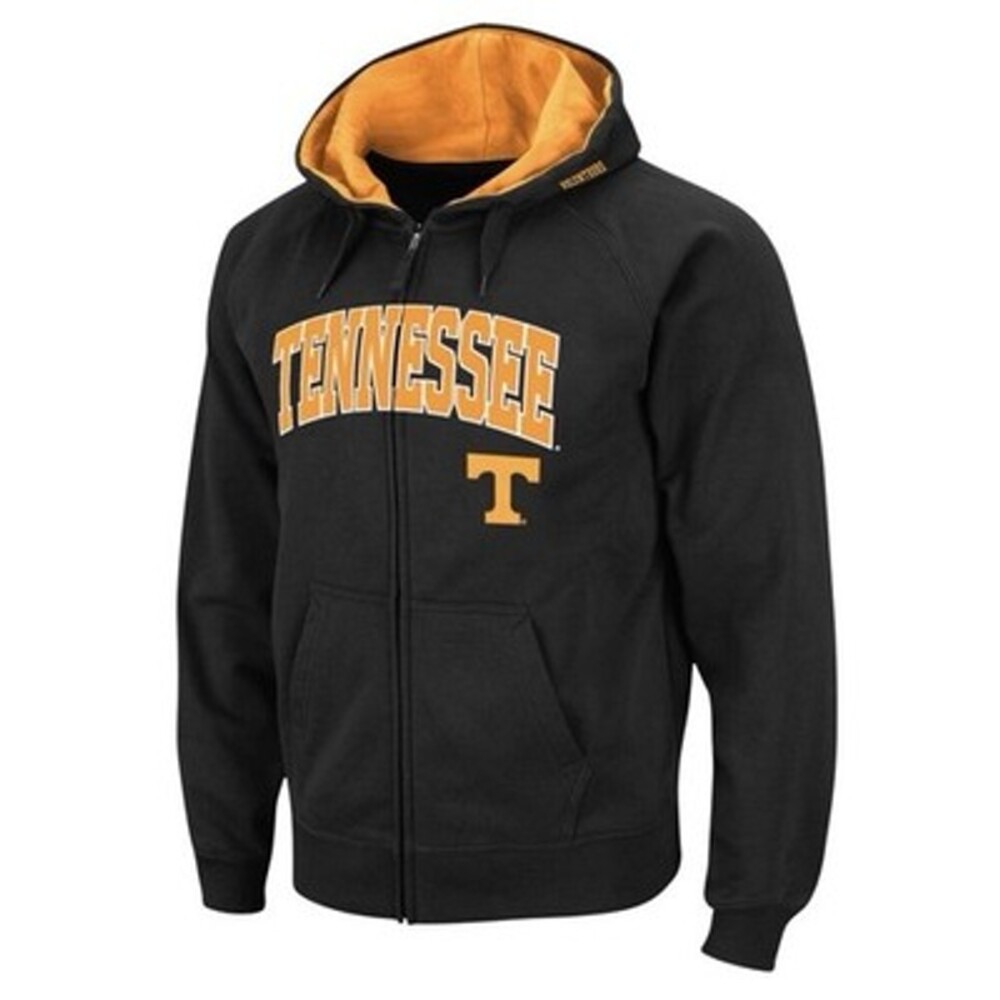 NWT Colosseum Tennessee Volunteers Arch & Logo Men's XL Full Zip Hoodie Black